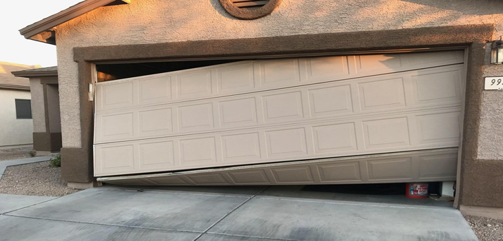 damaged garage door opener repair in Valley Village